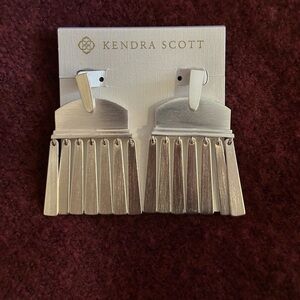 Kendra Scott Silver Layne Statement Earrings